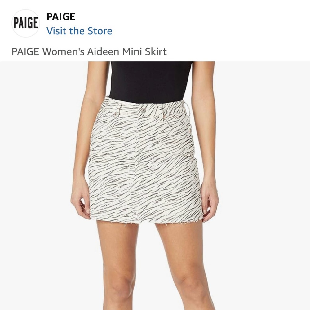 Paige animal print mini skirt
